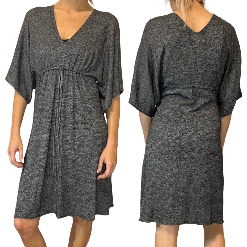 MAX STUDIO Drawstring Kimono Tunic Cover Up Dress
